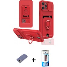 BUTİMAR'S iPhone 12 Pro Max Vadi Form Prime - Siyah 5d Eko Cam Ekran Koruyucu + Gold Metal Kamera Lens Koruma Cam