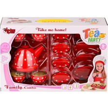Twin Store ATF-2020B-2020C Puantiyeli Metal Çay Seti 15 Parça -Vardem Oyuncak
