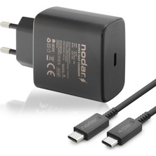 Twin Store Type-C Pd Hızlı Şarj Seti 45W USB Adaptörlü - Siyah ND1007