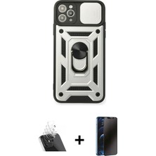 BUTİMAR'S iPhone 11 Pro Ahenk Klasik - Siyah 3D Antistatik Hayalet Cam Ekran Koruyucu + Şeffaf Kamera Lens Koruma Cam