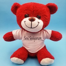 Twin Store Kırmızı Ayıcık Seni Seviyorum Tişörtlü