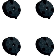 Twin Store Açılı Ayak Aparatı Plastik - Sඈyah M8 HKS285 - 4 Adet