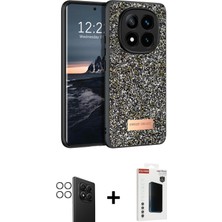 BUTİMAR'S Redmi Note 14 Pro 4g Vadi Klasik Serisi - Şeffaf Hayalet Polymer Nano Ekran Koruyucu + Gümüş Pvd Metal Kamera Lens