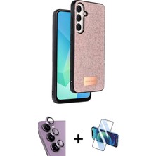 BUTİMAR'S Galaxy S24 Fe Vadi Klasik Serisi - Siyah 3D Antistatik Seramik Nano Ekran Koruyucu + Mor Raze Metal Kamera Lens