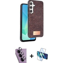 BUTİMAR'S Galaxy S24 Fe Vadi Klasik Serisi - Siyah 3D Antistatik Seramik Nano Ekran Koruyucu + Mor Raze Metal Kamera Lens