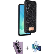 BUTİMAR'S Galaxy S24 Fe Vadi Klasik Serisi - Siyah 3D Antistatik Seramik Nano Ekran Koruyucu + Mor Raze Metal Kamera Lens