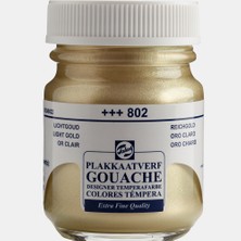 Kitabevimden Talens Guaj Boya 16 ml Light Gold (Parlak Altın)(10 Adet ) 802