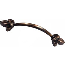 Twin Store Dekoratif Zamak Yaprak Kulp - 96MM, Eskitme, 100 Adet