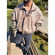 Elku Moda Mont Fermuarlı Su ve Rüzgar Geçirmez Mikro Jel Dolgulu Kaplamalı Kapitone Deri Ceket Oversize Süper