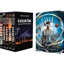 İndigo Kitap Karantina Serisi Seti-5 Kitap Takım- Ciltli Kutulu ve Öyle Bir Uğradım 2 Yan Boyamalı Ciltli