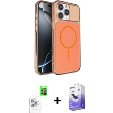 BUTİMAR'S iPhone 16 Pro Max Kutup Doku Serisi - Siyah Bilvis 5in1 5d Magic Hayalet Cam Ekran Koruyucu + Beyaz Raze Metal Kamera Lens