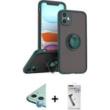 BUTİMAR'S iPhone 11 Yörünge Çizgi - Şeffaf Uv Polymer Nano Ekran Koruyucu + Mavi Raze Metal Kamera Lens