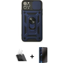 BUTİMAR'S iPhone 11 Pro Ahenk Klasik - Siyah 3D Antistatik Hayalet Cam Ekran Koruyucu + Şeffaf Kamera Lens Koruma Cam