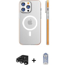 BUTİMAR'S iPhone 15 Pro Max Pusula Minimal Koleksiyonu - Siyah Joko Magic 5d Cam + Titanyum Gri Raze Metal Kamera Lens