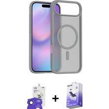 BUTİMAR'S iPhone 17 Air Siluet Minimal Prime - Siyah Bilvis 5in1 5d Magic Hayalet Cam Ekran Koruyucu + Siyah Bilvis Titan Kamera Lens