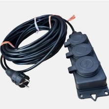 İNWATT 70 Metre Kauçuk 3'lü Uzatma Kablosu Seyyar IP44