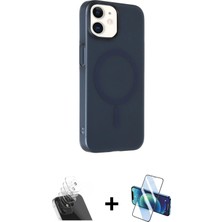 BUTİMAR'S iPhone 11 Çekirdek Modern Prime - Siyah 3D Antistatik Cam Ekran Koruyucu + Şeffaf Kamera Lens Koruma Cam