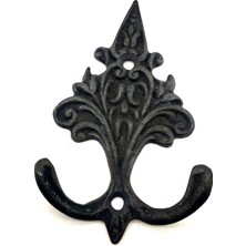 Twin Store Antika Tarz Dekoratif Pirinç Çam Figürlü Askı - 98X57 Mm, Oksit