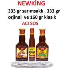 New King 333GR Sarımsaklı , 333 gr Orjinal ve 160 gr Klasık Acı  Sos