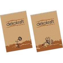 Kitabevimden Keskin Color Bloknot Spiralli Dekokraft A5 80 Yp Çizgili