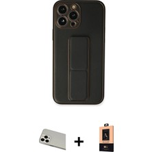 BUTİMAR'S iPhone 13 Pro Max Akış Doku - Şeffaf Maxco Cam Ekran Koruyucu + Beyaz Rainbow Kamera Lens Koruma Cam