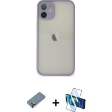 BUTİMAR'S iPhone 11 Pro Max Ahenk Çizgi Serisi - Siyah 3D Antistatik Cam Ekran Koruyucu + Açık Yeşil Metal Kamera Lens Koruma Cam