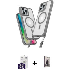 BUTİMAR'S iPhone 16 Pro Max Atlas Doku Koleksiyonu - Siyah Bilvis Hayalet Cam Ekran Koruyucu + Titanyum Gri Bilvis Titan Kamera Lens