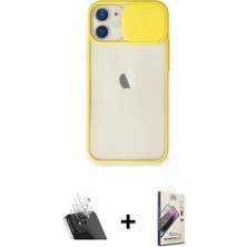 BUTİMAR'S iPhone 11 Vadi Çizgi - Siyah Bilvis 3D Mat Cam Ekran Koruyucu + Şeffaf Kamera Lens Koruma Cam