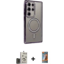 BUTİMAR'S Galaxy S24 Ultra Zirve Doku Prime - Siyah Autokit 5in1 Fiber Hayalet Polymer Nano Ekran Koruyucu + Gold Bilvis Titan Kamera Lens