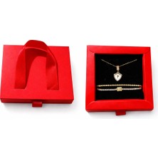 Ascera 316L Paslanmaz Çelik 3’lü Takı Seti – Kuzey Yıldızı Kolye 2li Bileklik Hediye Kadın Seti Özel Kutulu