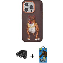 BUTİMAR'S iPhone 14 Pro Max Nova Form Koleksiyonu - Siyah 18D Cam Ekran Koruyucu + Gümüş Raze Metal Kamera Lens