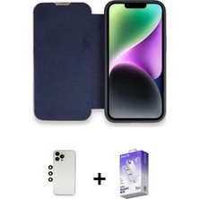 BUTİMAR'S iPhone 13 Pro Max Siluet Minimal Serisi - Siyah Bilvis 5in1 3D Magic Cam Ekran Koruyucu + Gold Shine Kamera Lens
