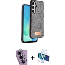 BUTİMAR'S Galaxy S24 Fe Vadi Klasik Serisi - Siyah 3D Antistatik Seramik Nano Ekran Koruyucu + Mor Raze Metal Kamera Lens