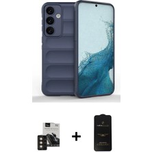 BUTİMAR'S Galaxy S24 Atlas Koleksiyonu - Siyah 6d Antistatik Mat Seramik Hayalet Nano Ekran Koruyucu + Gold Pvd Metal Kamera Lens