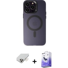 BUTİMAR'S iPhone 14 Pro Max Kozmos Çizgi Prime - Siyah Bilvis 5in1 5d Magic Hayalet Cam Ekran Koruyucu + Gold Band Metal Kamera Lens