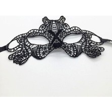 Twin Store Siyah Renk Dantel Kesim Dantel Işlemeli Balo Parti Maskesi 11 No