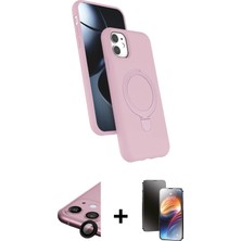BUTİMAR'S iPhone 11 Iz Işık Koleksiyonu - Siyah 3D Antistatik Mat Seramik Nano Ekran Koruyucu + Siyah Raze Metal Kamera Lens