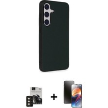 BUTİMAR'S Galaxy S24 Akış Asil Koleksiyonu - Siyah 3D Antistatik Mat Seramik Nano Ekran Koruyucu + Gold Pvd Metal Kamera Lens