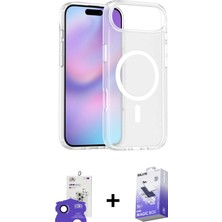 BUTİMAR'S iPhone 17 Air Siluet Minimal Prime - Siyah Bilvis 5in1 5d Magic Hayalet Cam Ekran Koruyucu + Siyah Bilvis Titan Kamera Lens