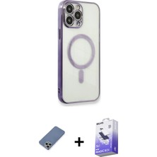 BUTİMAR'S iPhone 13 Pro Max Doruk Minimal - Siyah Bilvis 5in1 5d Magic Hayalet Cam Ekran Koruyucu + Açık Yeşil Metal Kamera Lens Koruma Cam