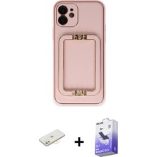 BUTİMAR'S iPhone 12 Kozmos Minimal Prime - Siyah Bilvis 5in1 5d Magic Hayalet Cam Ekran Koruyucu + Sarı Renkli Kamera Lens Koruma Cam