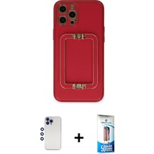 BUTİMAR'S iPhone 12 Pro Max Kozmos Minimal Prime - Siyah 5d Eko Cam Ekran Koruyucu + Lacivert Shine Kamera Lens