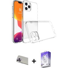 BUTİMAR'S iPhone 13 Pro Max Zirve Doku - Siyah Bilvis 5in1 3D Magic Cam Ekran Koruyucu + Mor Rainbow Kamera Lens Koruma Cam