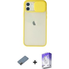 BUTİMAR'S iPhone 12 Vadi Çizgi - Siyah Bilvis 5in1 3D Magic Cam Ekran Koruyucu + Gold Shine Kamera Lens Koruma Cam