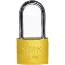 Twin Store Eko Sarı Boyalı Uzun Kancalı Asma Kilit 50MM