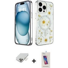 BUTİMAR'S iPhone 14 Pro Max Kozmos Doku - Siyah Joko 5d Cam + Gold Band Metal Kamera Lens