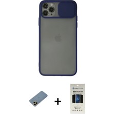 BUTİMAR'S iPhone 11 Pro Vadi Çizgi - Siyah 5d Hayalet Cam Ekran Koruyucu + Gold Shine Kamera Lens Koruma Cam