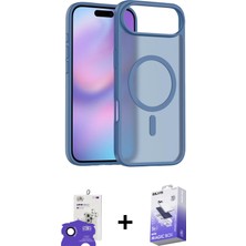 BUTİMAR'S iPhone 17 Air Siluet Minimal Prime - Siyah Bilvis 5in1 5d Magic Hayalet Cam Ekran Koruyucu + Siyah Bilvis Titan Kamera Lens