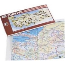 Kitabevimden Panda Türkiye Haritası Kağıt Tahta Renkli 118X56 Pan 792
