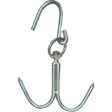 Twin Store 10 mm Kasap Et Kancası - 2&amp;#39;li Dönerli Set - Et Işleme - Hijyenik - Düzenli - Dayanıklı - Uz